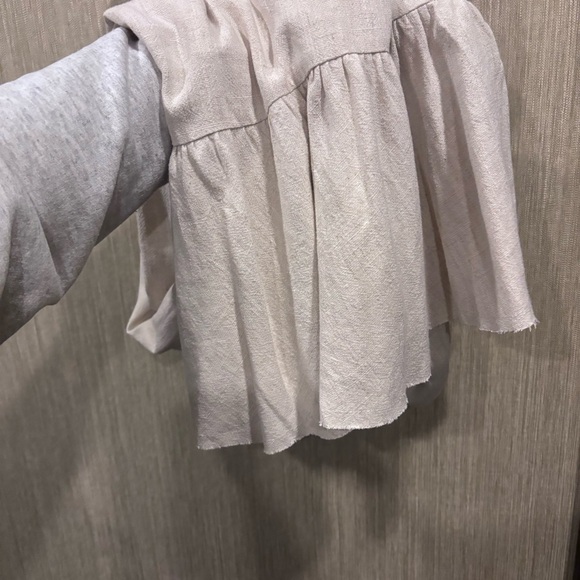 Elliatt Linen Midi Maxi Dress Sleeveless Stretchy Flowy Cream Nude Neutral - Picture 5 of 9